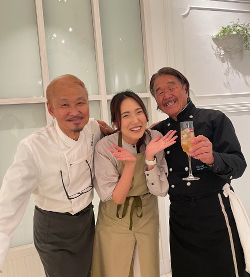 坂井宏行シェフ・勝又登シェフとの美食会でノンアルコールペアリングを担当した澤田侑実